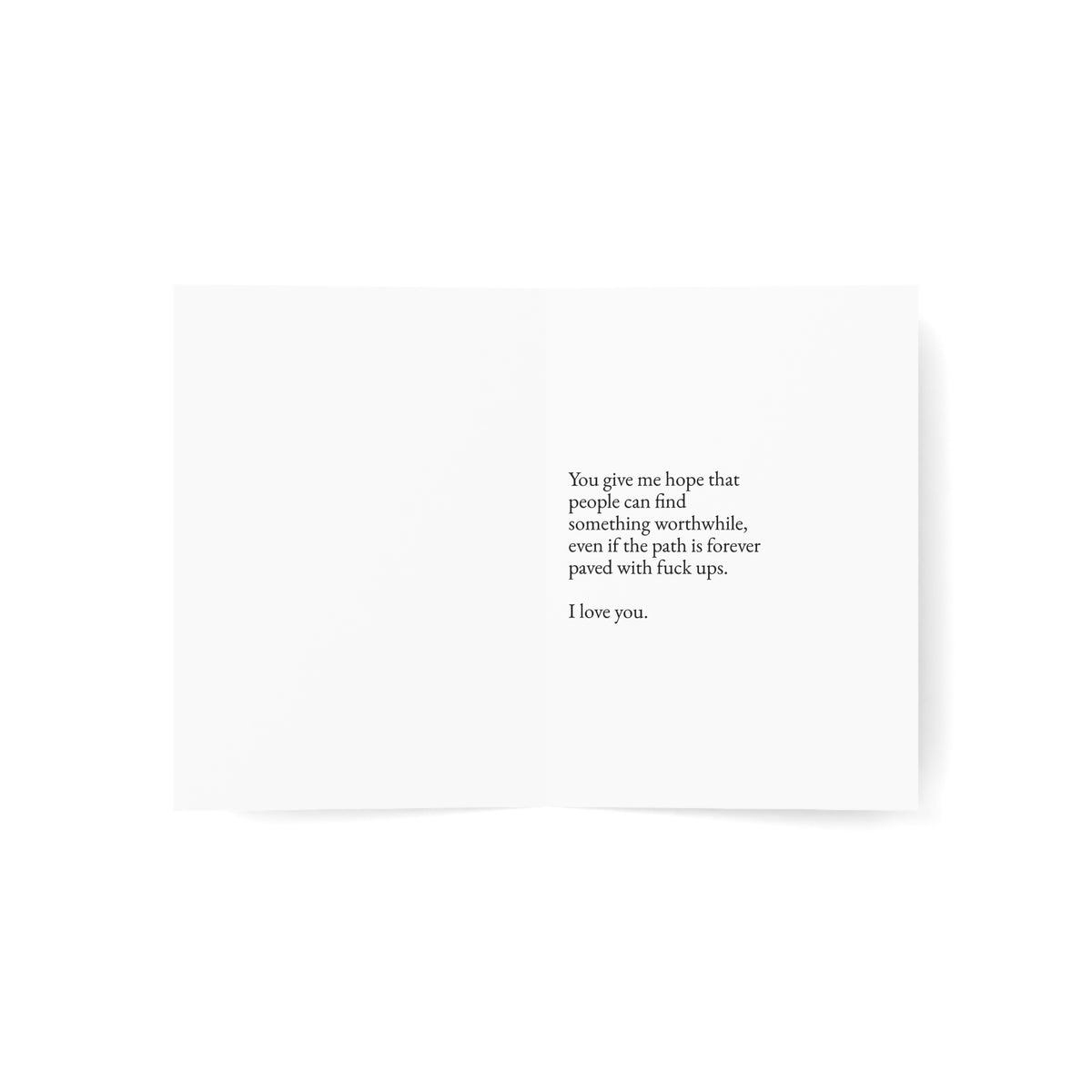 You give me hope Greeting Card (NSFW)