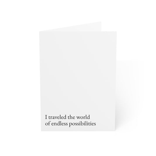 I traveled the world Greeting Card
