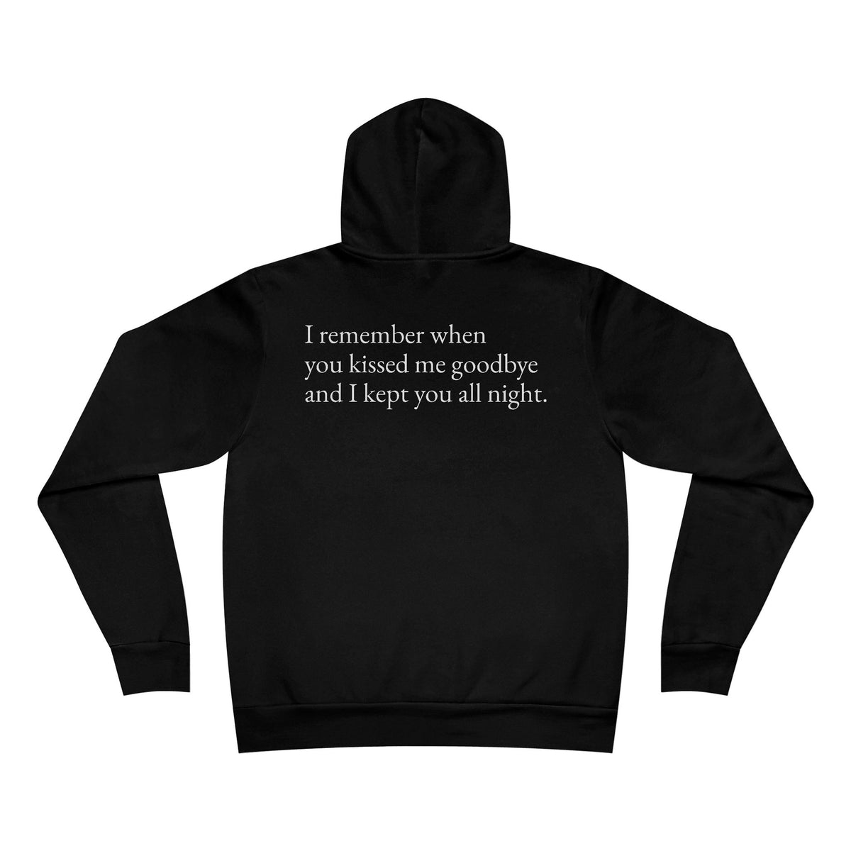 Goodbye Kiss Hooded Sweatshirt (Bella + Canvas, Softer Fit)