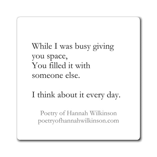 "Space" Poetry Magnet